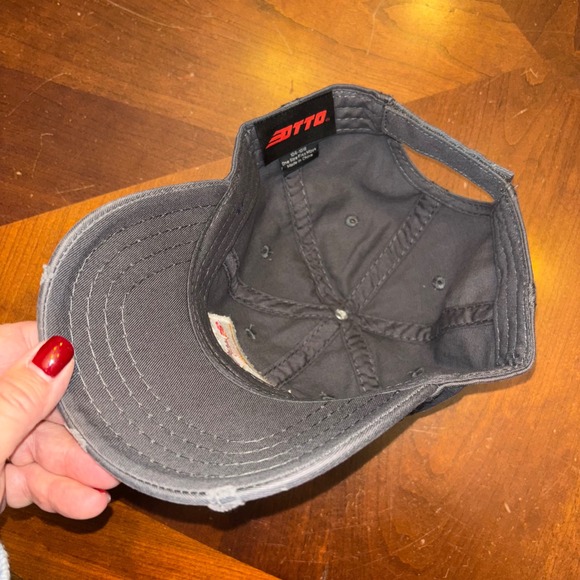 Tennessee Smoky Mountains | OTTO | Distressed Gray Baseball Cap | One Size - Picture 3 of 9